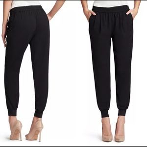 Joie Mariner” High Rise Jogger Pants Black Caviar